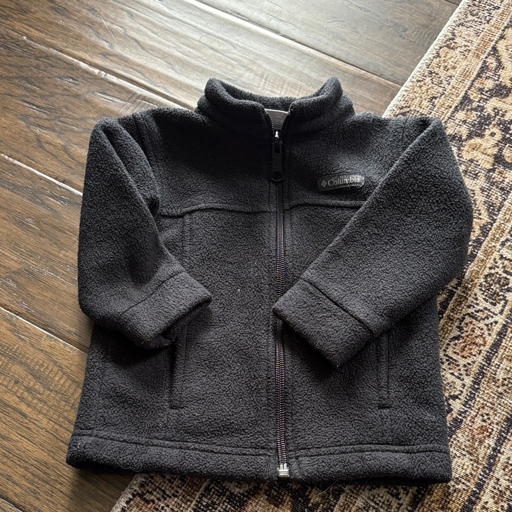 Columbia Kids Black Fleece Zip Jacket